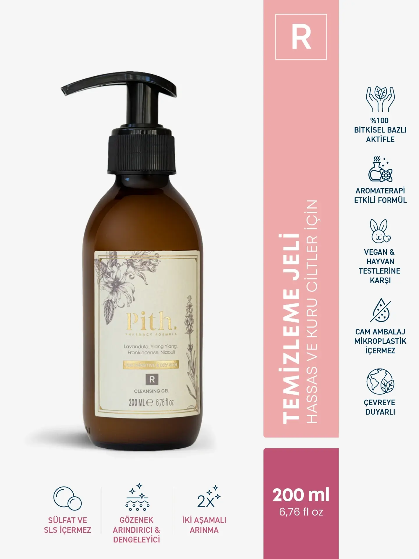 Purifying Cleanser R-Jel: Kuru & Hassas Ciltler İçin Sülfatsız Nemlendirici Temizleme Jeli