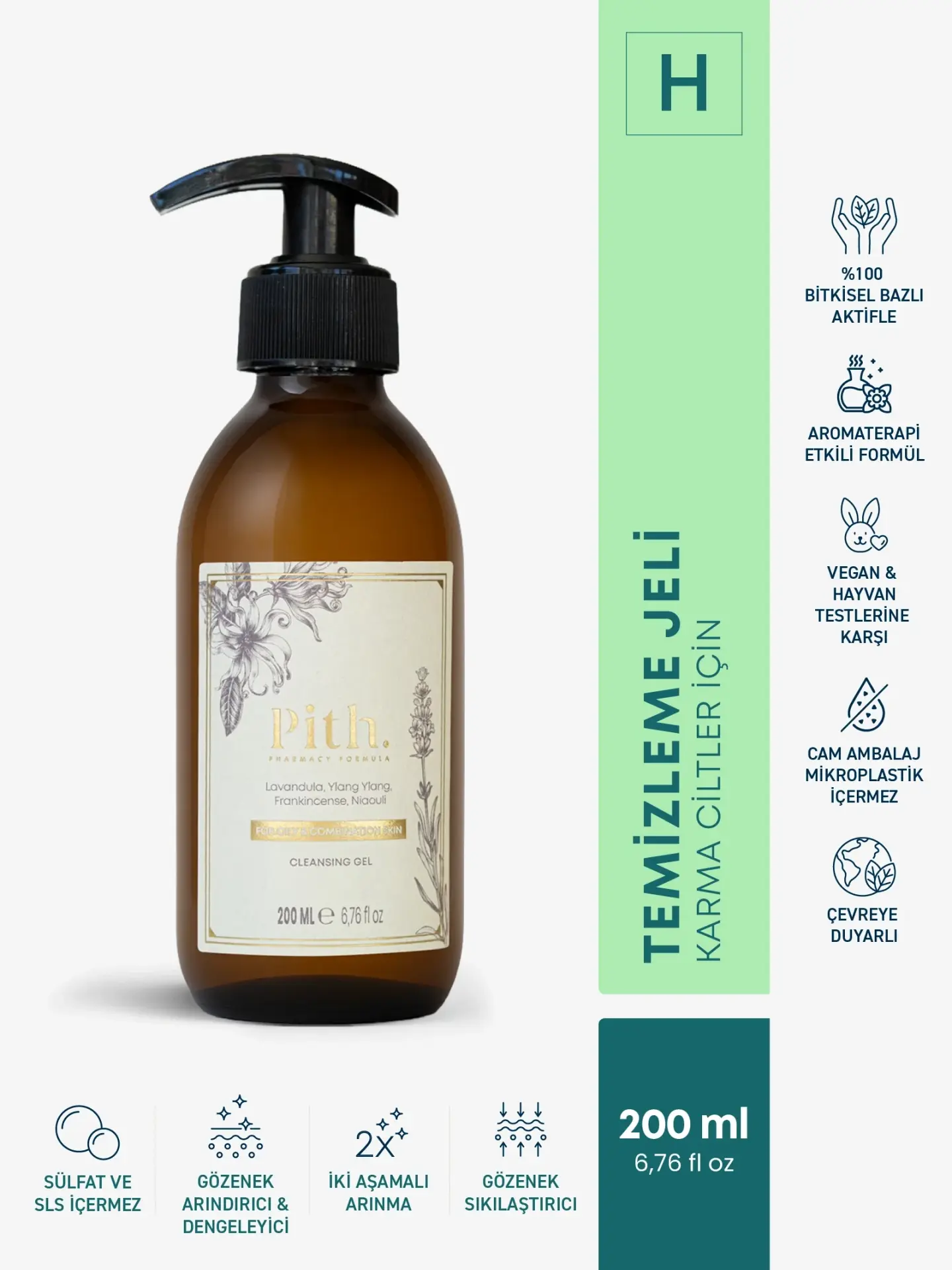 Purifying Cleanser H-Jel: Karma & Yağlı Ciltler İçin Gözenek Sıkılaştırıcı Jel